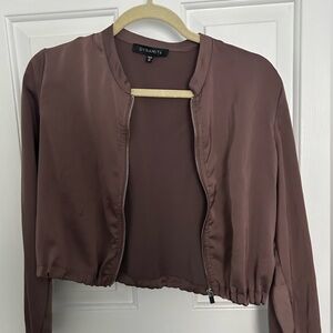 Dynamite Satin Bomber Jacket